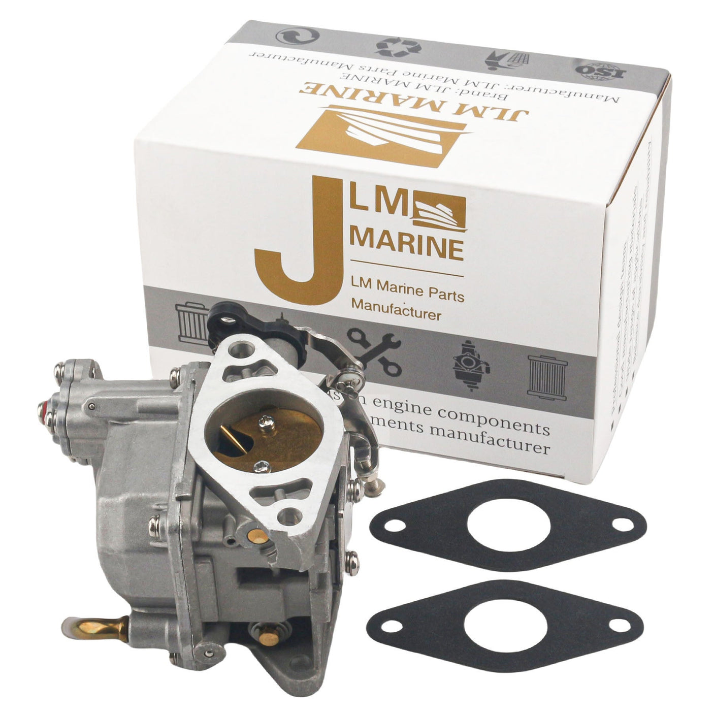 Carburetor Assembly – Fits Tohatsu/Nissan 8HP & 9.8HP (Replaces 3DP-03100-2, 3V1-03100-2, 3V2-03100-3, 3FS-03100-0)