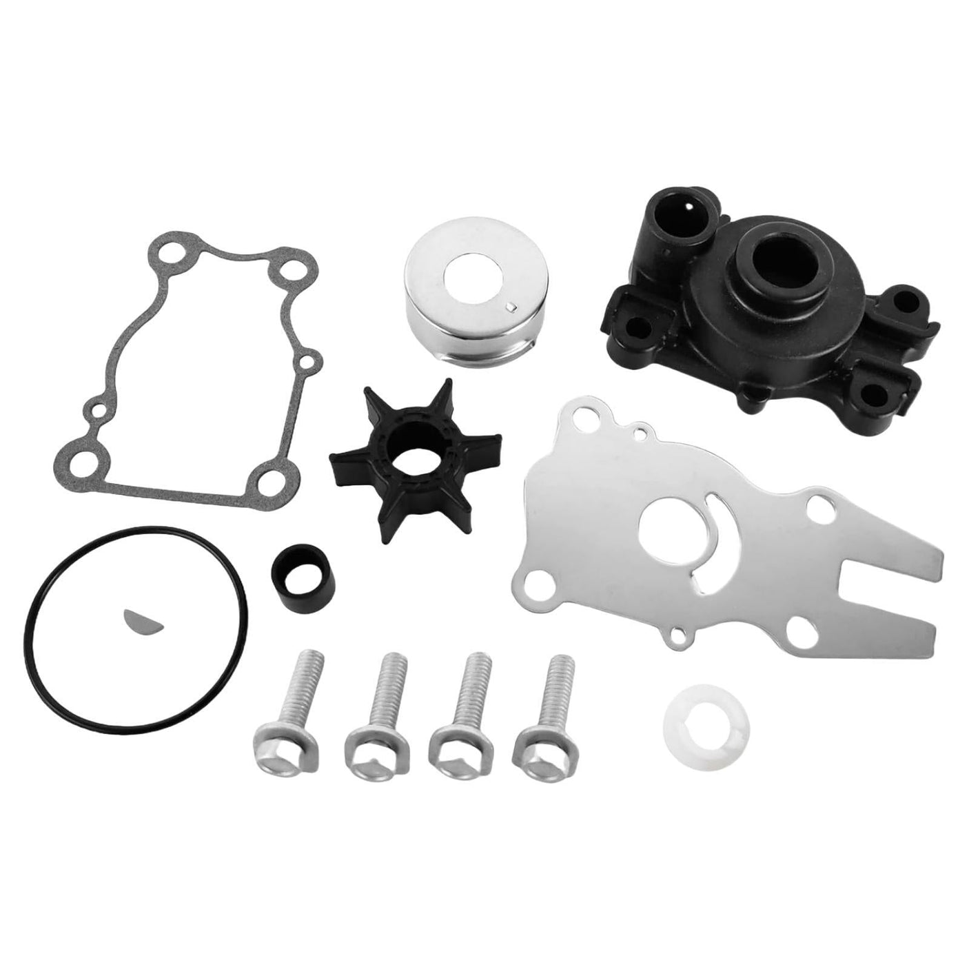 Water Pump Impeller Kit – Fits Yamaha 40/50 HP 2-Stroke, F40/F50/F60 4-Stroke (Replaces Yamaha 63D-W0078-01-00)