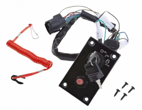 Ignition Key Switch Panel – Fits Suzuki Outboard Engines (Replaces 37100-96J24, 37100-96J27)