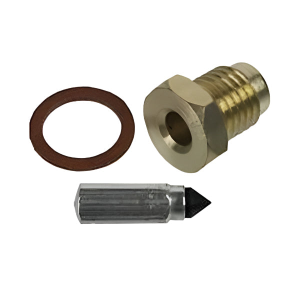 Carburetor Needle Valve Seat – Fits Yamaha 9.9/15HP 2-Stroke & Mercury 8/15HP (Replaces 6E8-14390-12, 14216M)