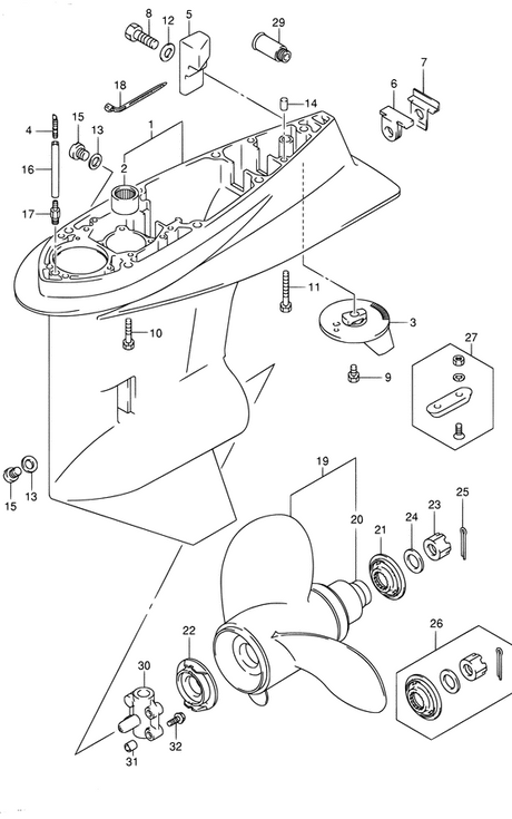 18-8381 Lower Unit Seal Kit for Suzuki Outboard 50/60hp | SeaSierra