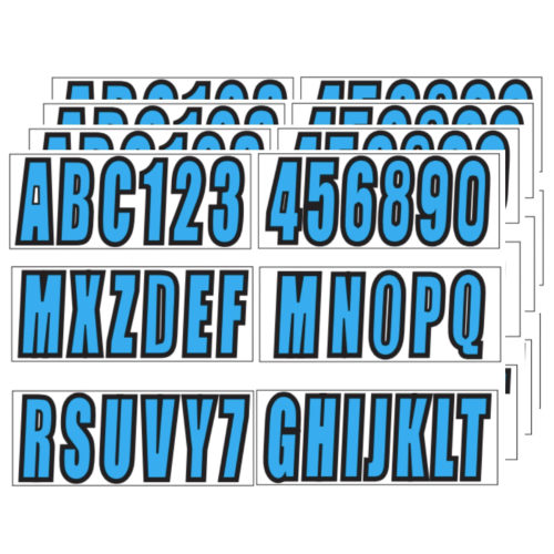Self-Adhesive Vinyl Letters and Numbers Set – Fits Boats, Mailboxes, Signs (JLM MARINE B0DK5DCG7R)