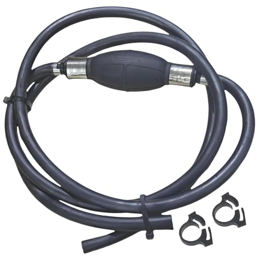 Marine Fuel Line with Primer Bulb – Fits Outboard Motors 5/16" (8mm) 6FT (Replaces Multiple OEM Brands)