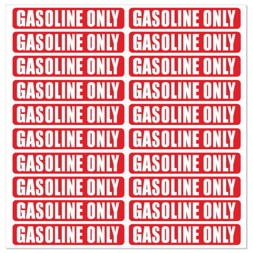 Gasoline Fuel Only Stickers – Fits Marine & Automotive Fuel Tanks (Replaces JLM MARINE B0DX267C3P)