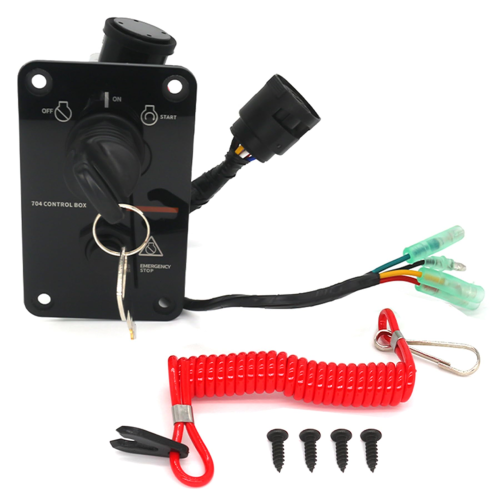 Key Switch Panel – Fits Yamaha Outboards 2-stroke & 4-stroke (Replaces 704-82570-12-00, 704-82570-08-00)