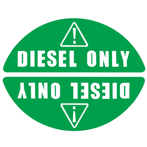 Diesel Only Sticker – Fits Universal Diesel Engines (Replaces N/A)