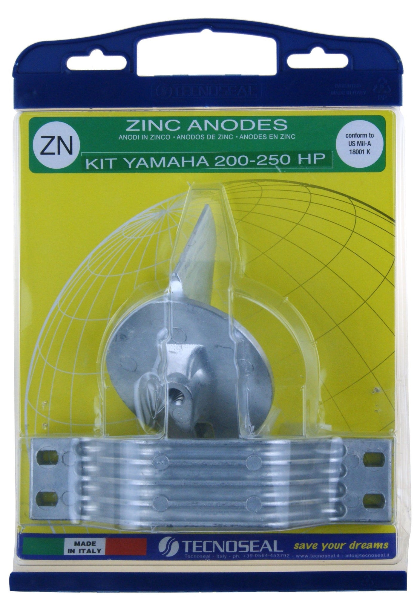 Zinc Anode Kit – Fits Yamaha 200-250 HP Outboards (Replaces 21104)