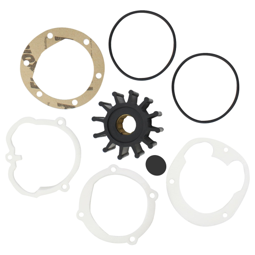 Water Pump Impeller Kit – Fits Jabsco, Volvo Penta, Yanmar (Replaces Jabsco 1210-0001-P, Johnson 09-1027B-1)