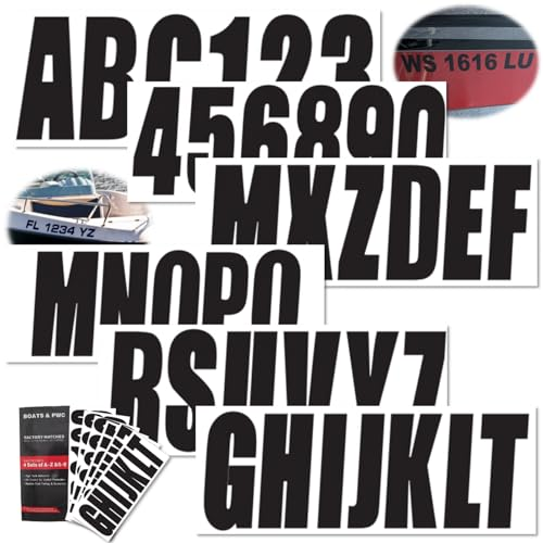 3" Registration Decals – Fits Boats, Yachts & PWC (Replaces NorthBoat, STIFFIE, Hardline Products)