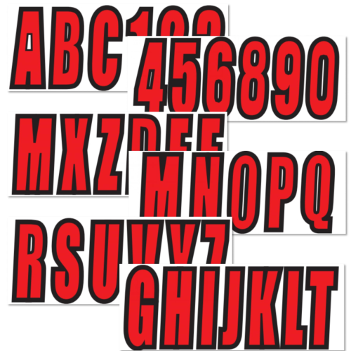 3" Red Marine Decals – Fits Multiple Personal Watercraft (Replaces OEM Registration Decals)