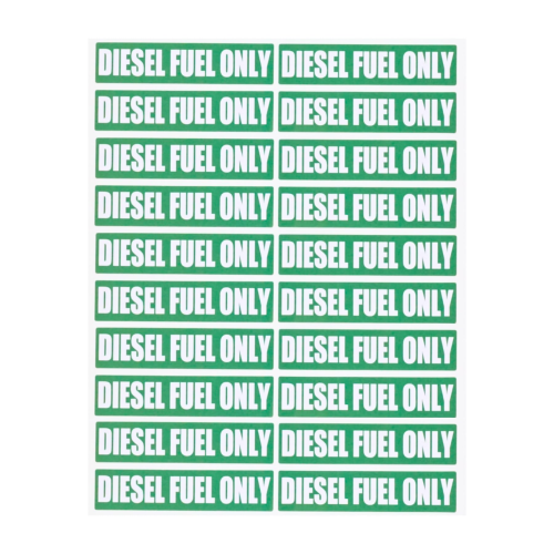 Diesel Fuel Only Sticker Set – Fits Marine & Automotive Equipment (Replaces SupremeMarine B0F1D3FFZL, JLM Marine B0DX26ZQ9P)