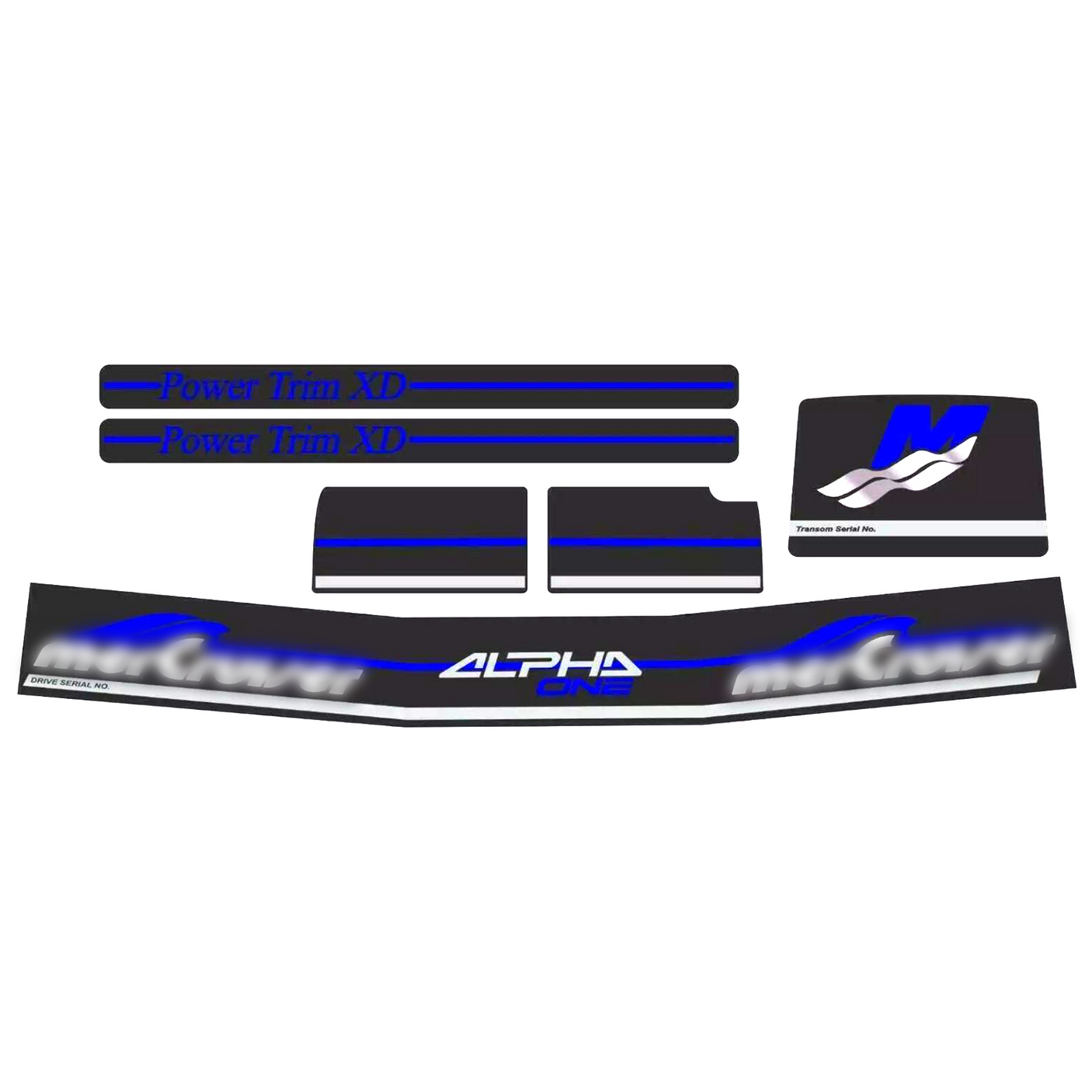 DECAL SET-ALPHA – Fits Mercury/MerCruiser Alpha One Gen II (Replaces 861431A98)