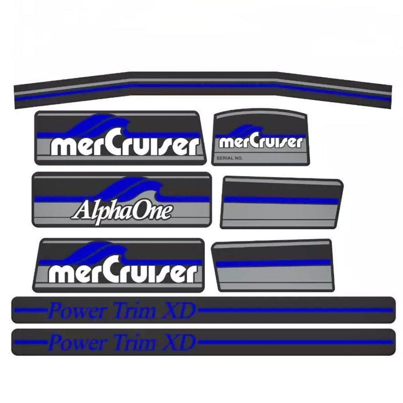 Decal Set – Fits MerCruiser Alpha One Gen 1 (Replaces 37-13682A90)