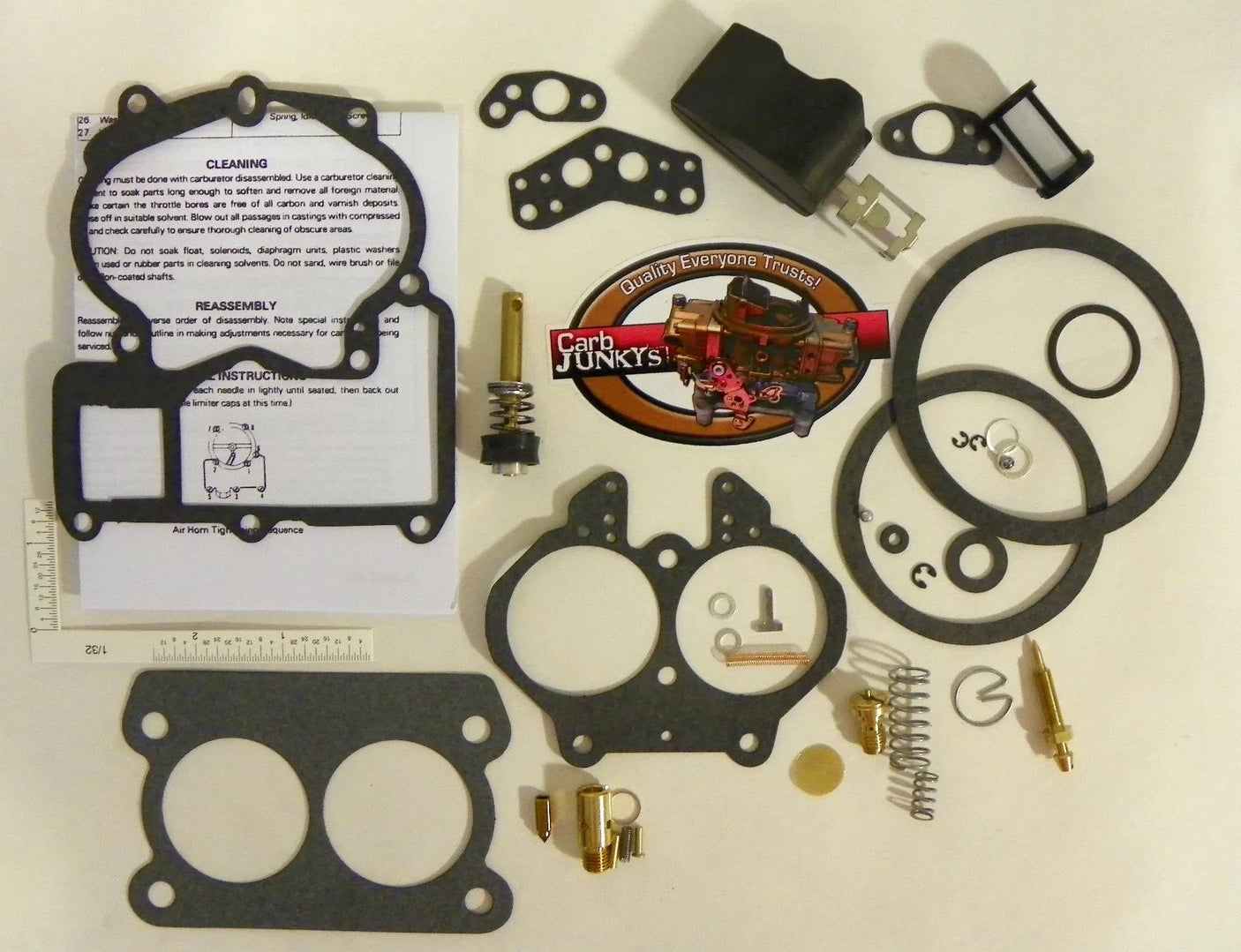 MerCarb 2-Barrel Carburetor Repair Kit – Fits MerCruiser 120-898 Engines (Replaces 3302-804845)