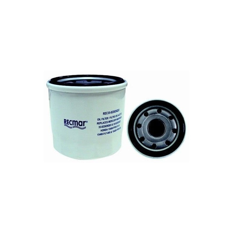 Oil Filter – Fits Mercury/Quicksilver Outboards 75-150 HP (Replaces 35-877761Q01, 35-877761K01)