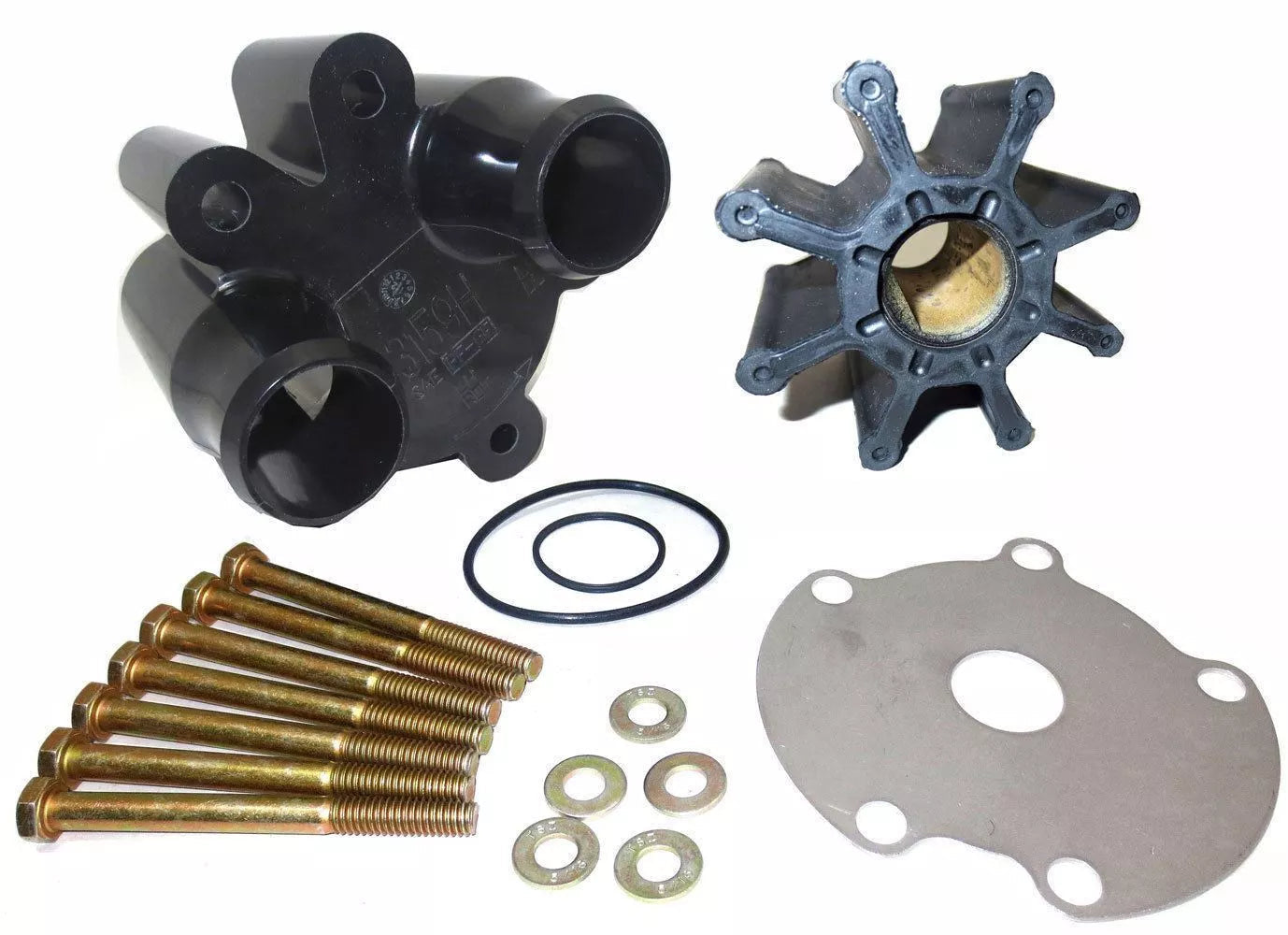 Sea Water Pump Body/Impeller Kit – Fits MerCruiser Alpha & Bravo Engines (Replaces 46-807151A14, 46-807151A7)