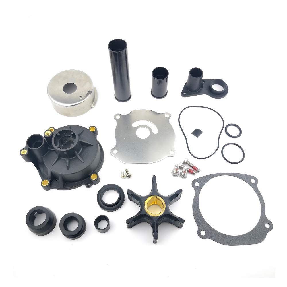 18-3315-2 Water Pump Impeller Repair Kit with Housing for Johnson Evinrude OMC Outboards V6 V8 75 90 105 115 120 130 140 150 175 200 225 250 300 HP | SeaSierra