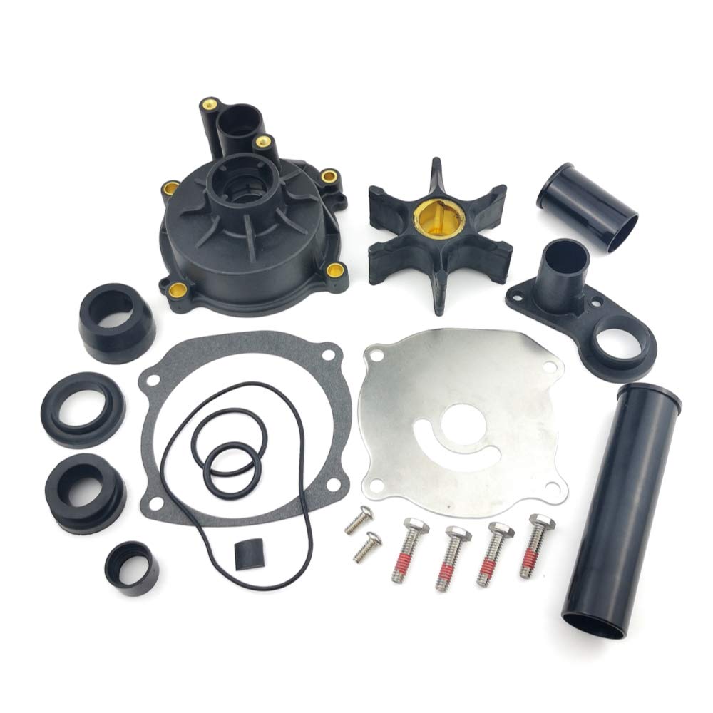 18-3315-2 Water Pump Impeller Repair Kit with Housing for Johnson Evinrude OMC Outboards V6 V8 75 90 105 115 120 130 140 150 175 200 225 250 300 HP | SeaSierra