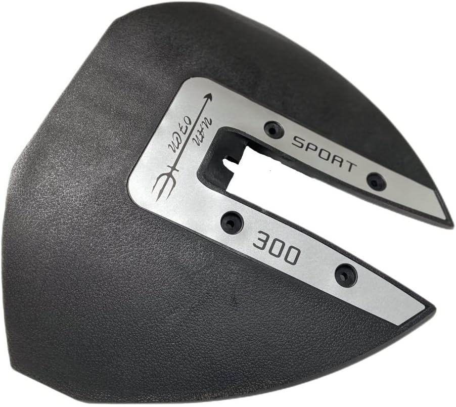 Extreme Max Boat Hydrofoil 3005.5097 – For 40-300 HP Outboard/Sterndrive, Black Polycarbonate