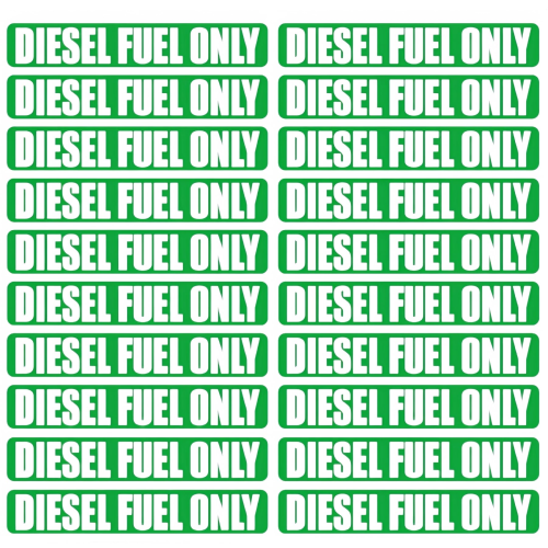 Diesel Fuel Only Stickers – Fits Marine Vessels and Equipment (Replaces N/A)