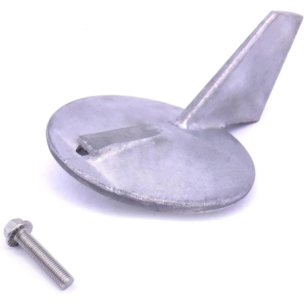 Zinc Trim Tab Anode – Fits Yamaha 150HP 175HP 200HP 225HP Counter Rotation (Replaces 6K1-45371-02, 18-6121)