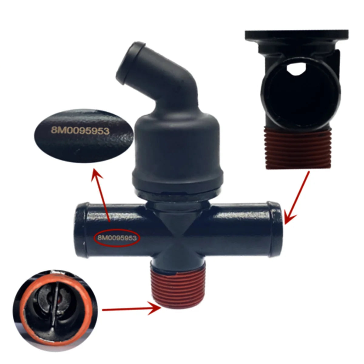 Motor Fitting – Fits MerCruiser 4.5L MPI 250 Alpha Bravo (Replaces 8M0095953, 8M0133716)