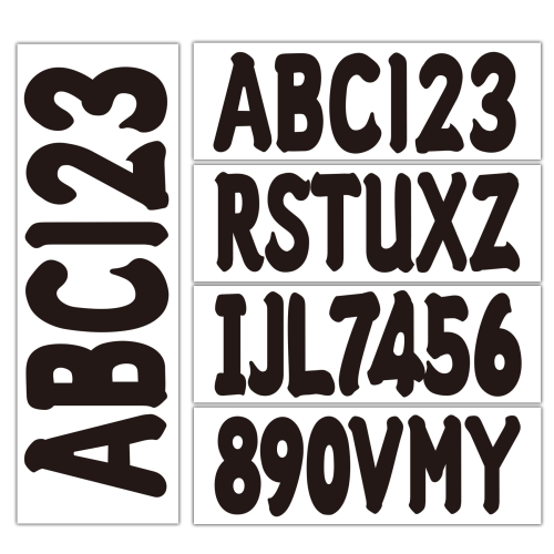 3" Alpha-Numeric Registration Stickers – Fits Boats & PWC (Replaces N/A)