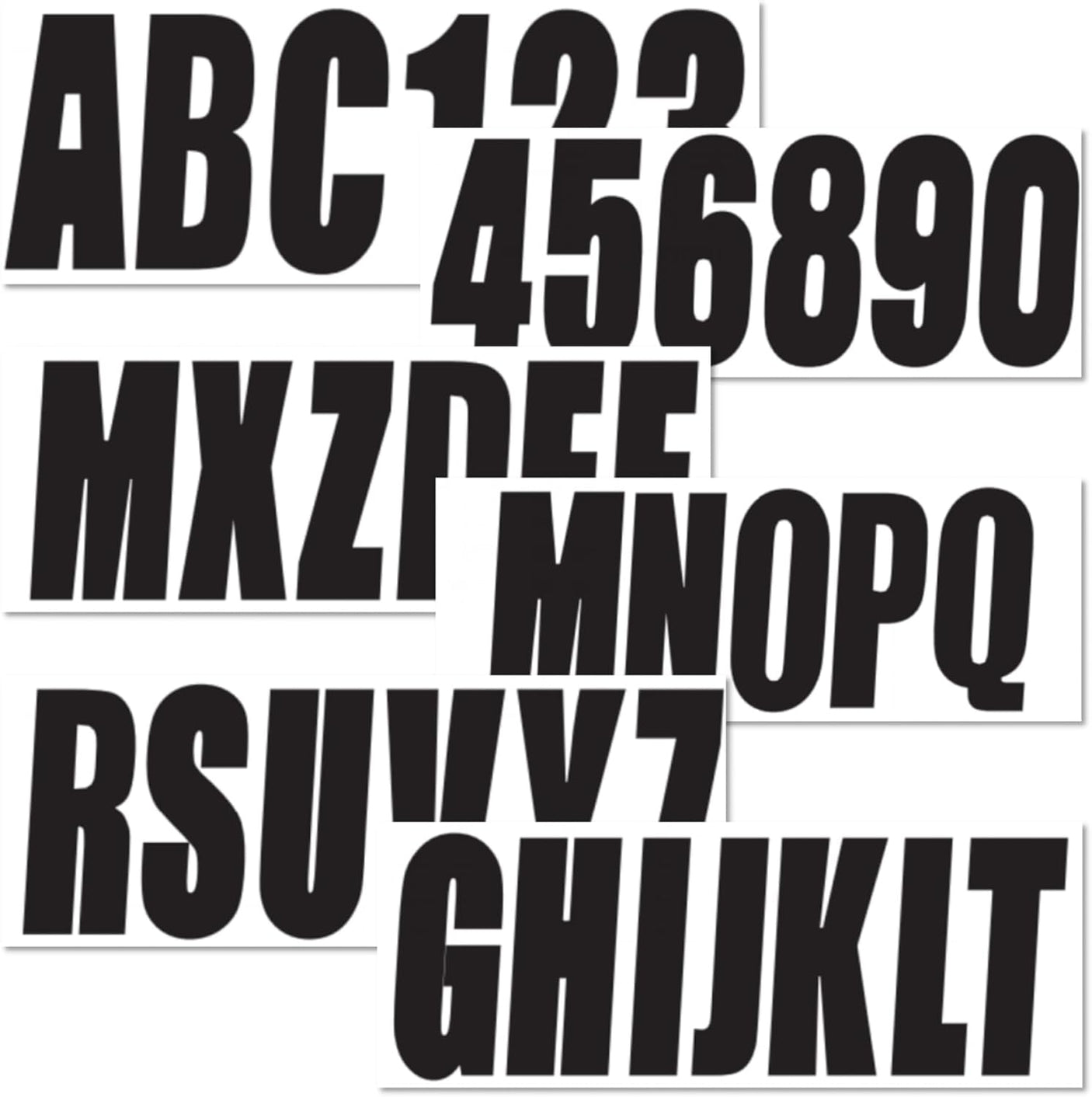 3-Inch Boat Registration Number Decal Kit – Fits Multiple Watercraft (Replaces JLM 24DC887W)