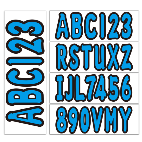 3" Blue Marine Registration Kit – Fits All Boat Brands & PWC (Replaces STIFFIE Shift Blue SH05, Hardline BLU350EC, STIFFIE HL102)