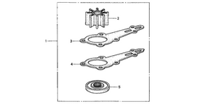 18-3279 Water Pump Impeller Kit for Honda Outboard 6-8 HP BF6D BF6B BF75 BF8 BF8A Boat Motor Engine Rebuild Parts | SeaSierra