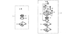 18-3478 Water Pump Impeller Kit for Honda Outboards 4 Stroke 8/9.9/15/20 HP BF8D BF9.9D BF15D BF20D BFP8D BFP9.9D BFP15D BFP20D | SeaSierra