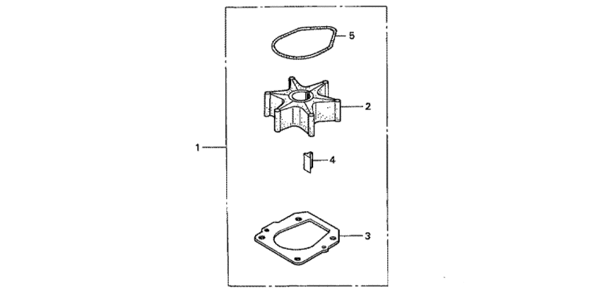 18-3284 Water Pump Impeller Kit for Honda 4 Stroke 115 135 150 HP BF115 BF135 BF150 Boat Motor Engine Parts | SeaSierra