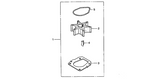 18-3284 Water Pump Impeller Kit for Honda 4 Stroke 115 135 150 HP BF115 BF135 BF150 Boat Motor Engine Parts | SeaSierra
