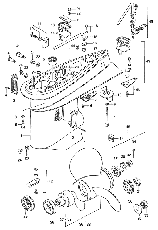 18-8338 Lower Unit Seal Kit for Suzuki 115 140 Hp DT115 DT140 2 Stroke | SeaSierra