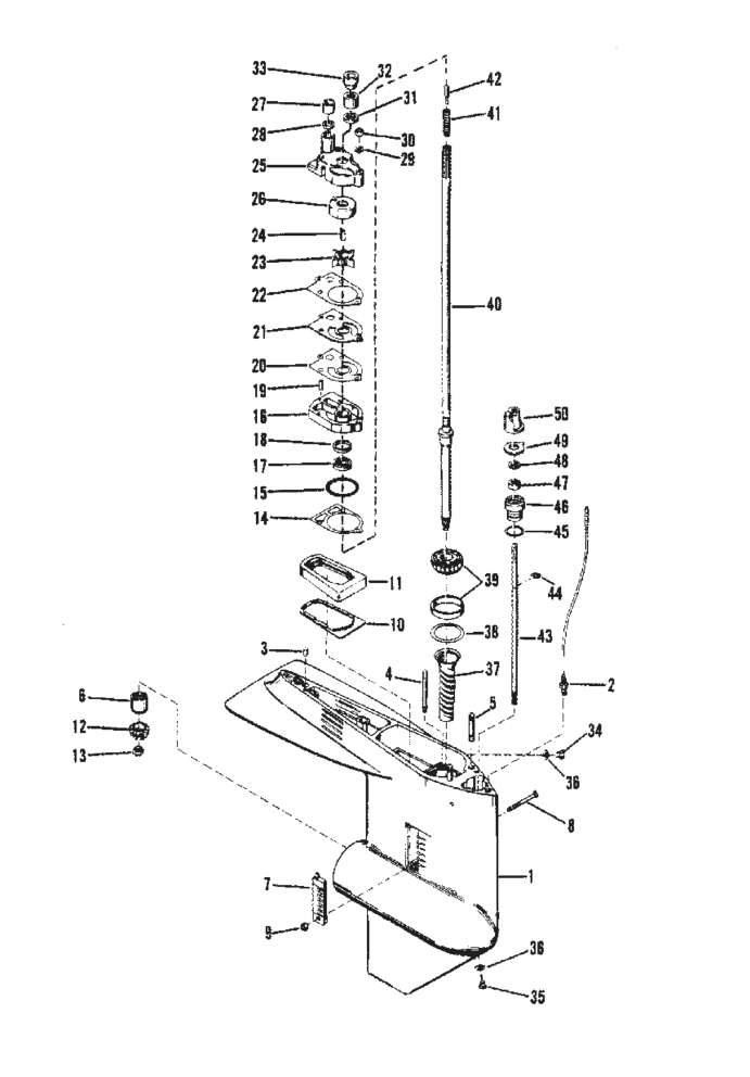 18-2654 Lower Unit Seal Kit for Mercury, Mariner 35-70 Hp 1977-1989 | SeaSierra