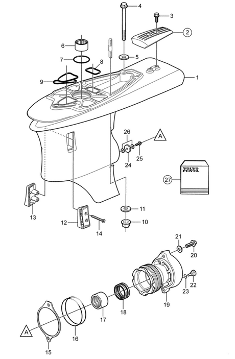18-2584 Lower Unit Seal Kit for Volvo Penta DPS-A | SeaSierra