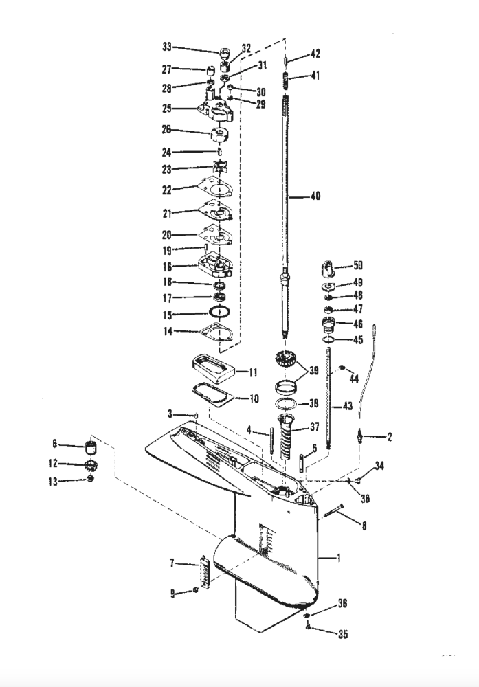 18-3324 Water Pump Repair Kit for Mercury and Mariner 30-70 HP 2-Stroke Outboards | SeaSierra