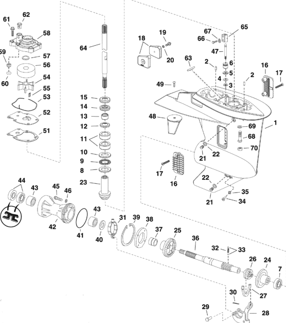 18-8387 Water Pump Kit for Johnson/Evinrude Outboard | SeaSierra