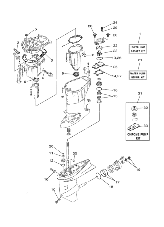 18-3415 Water Pump Kit with Housing for Yamaha Outboard｜SeaSierra