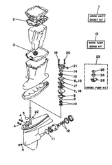 18-2785 Lower Unit Seal Kit for Yamaha 25 Hp Outboard 1984-85 | SeaSierra