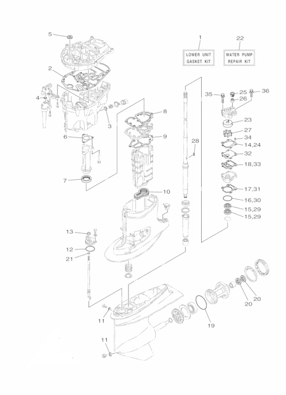 18-3494 Water Pump Kit for Yamaha F70A (2010-Current) | SeaSierra