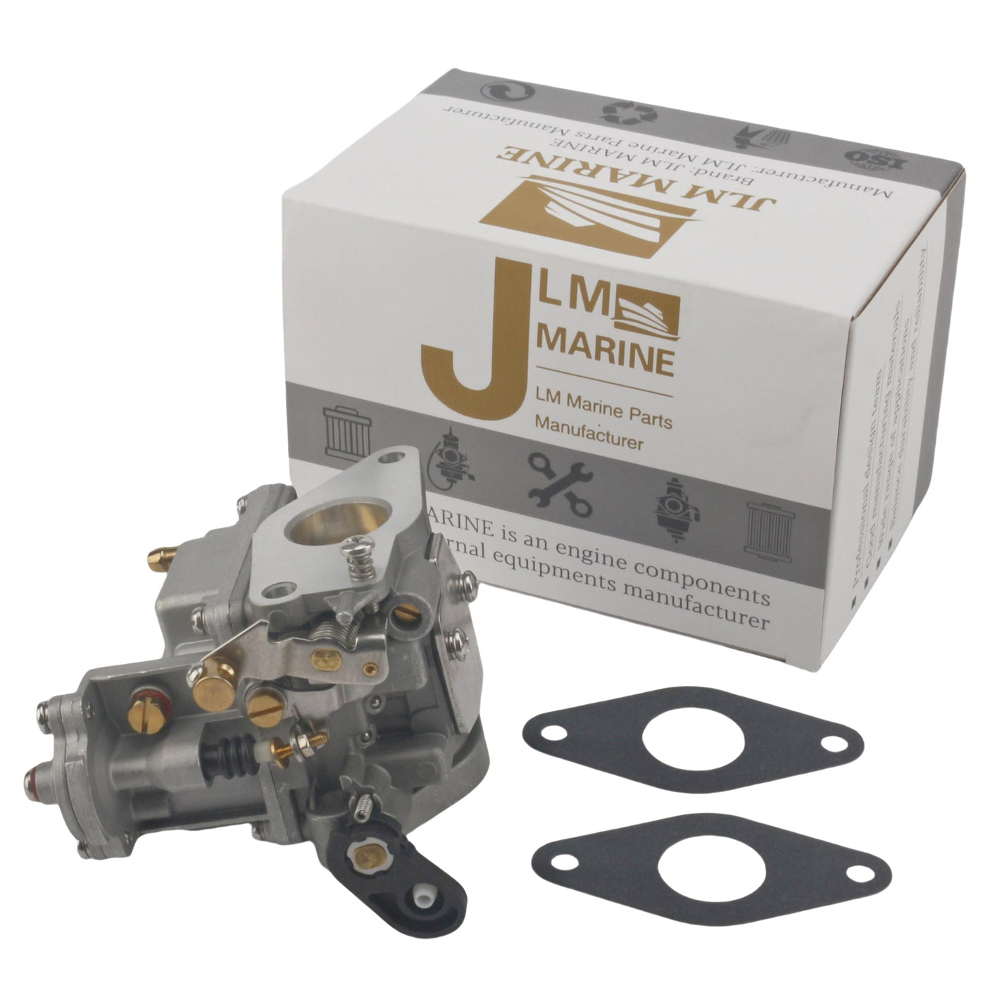 Carburetor Assembly – Fits Yamaha 15HP Four-Stroke Outboards (Replaces 66M-14301-11-00, 18-34600)