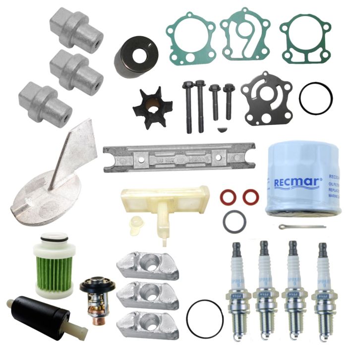 100-Hour Service Kit – Fits Yamaha F80/F100 4-Stroke Outboards (2003-2016)