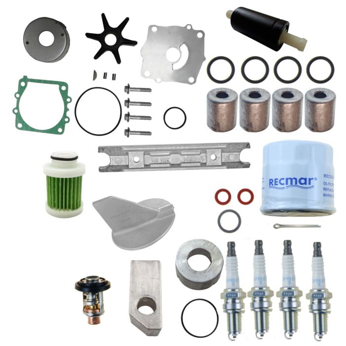 Yamaha Four-Stroke 100 Hour Maintenance Service Kit – Fits Yamaha F90, F115, F150, F175, F200, F225, F250, F300 Outboards