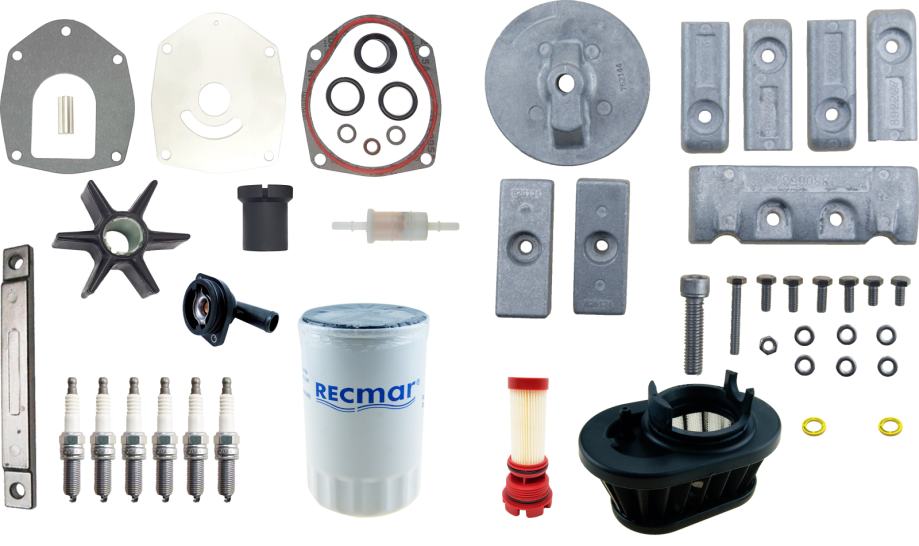 300 Hour Service Kit – Fits Mercury Verado L6 200-300HP 4-Stroke Engines (Replaces 8M0097859)