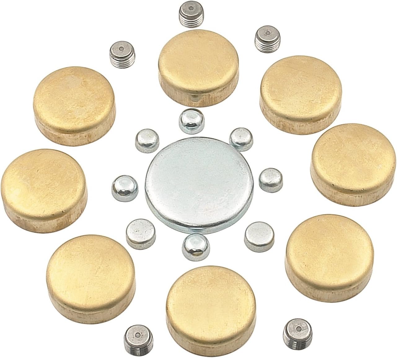 Brass Expansion Plug Kit – Fits Mercury/Mercruiser (Replaces Mercruiser: 19-34488, 22-72640, 72640, FI1100751; Volvo Penta: 3853209, 835496; OMC: 3853209)