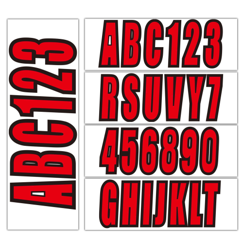 3" Marine Registration Number Decals – Fits Boats & Personal Watercraft (Replaces QuickMarine B0DB5QCR8V, STIFFIE Uniline, Hardline Products Series 400/700)