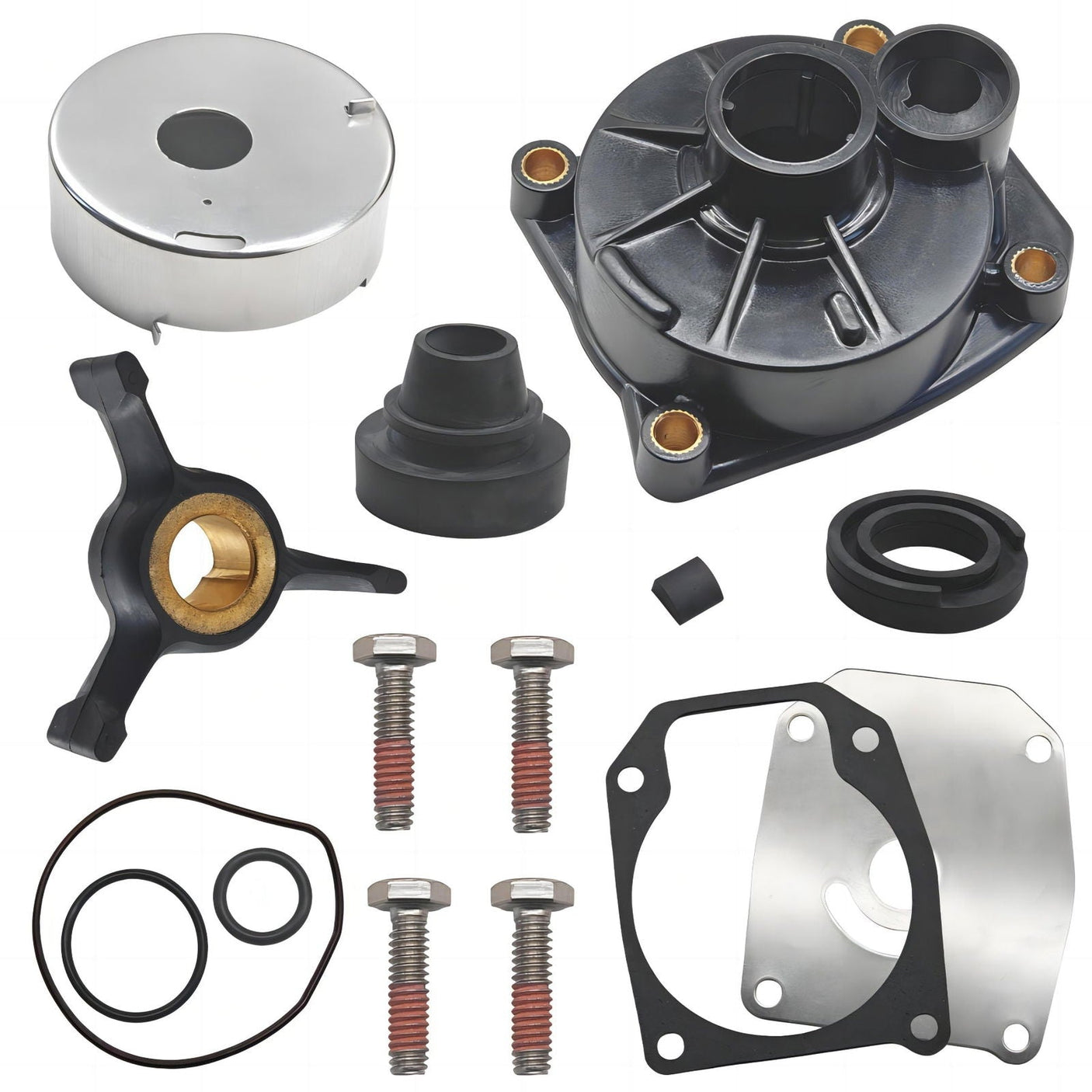 Water Pump Impeller Kit – Fits Johnson/Evinrude 40-50 HP (Replaces 438592, 433548, 433549)