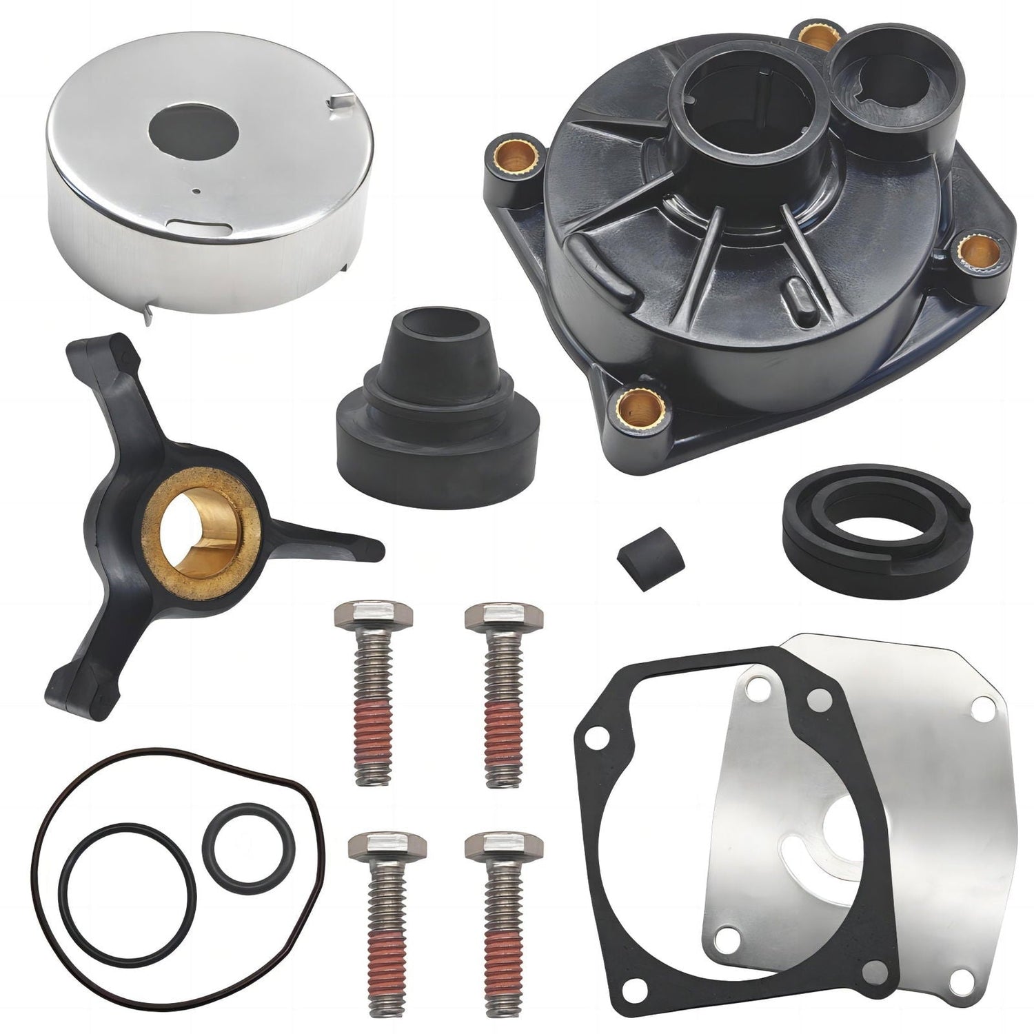 Water Pump Impeller Kit – Fits Johnson/Evinrude 40-50 HP (Replaces 438592, 433548, 433549)