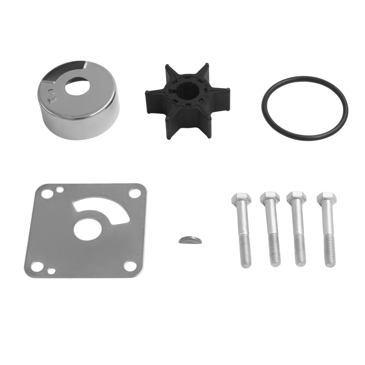 Water Pump Impeller Kit – Fits Yamaha 20D/25D/25N 2-Stroke Outboards (Replaces Yamaha 6L2-W0078-00-00, Sierra 18-3431, Mercury 879137)